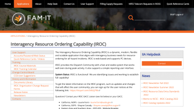 Interagency Resource Ordering Capability (IROC)