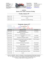 Winter Meeting Agenda 2023