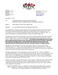 Winter Meeting Announcement 2017