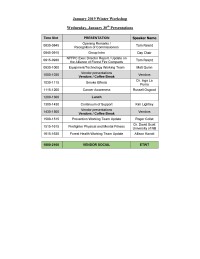 Winter Meeting Agenda 2019
