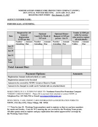 Winter Meeting Registration Form 2019