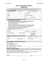 Download Vendor Code Form.pdf (application/pdf, 74.88 KB) Vendor Code Form