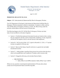 DOI - AD Pay Plan