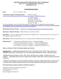 Commission Meeting General Info Sheet 2018