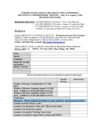 Commission Meeting Registration Form 2018