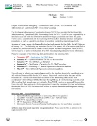 Northeast AD Hub Program Formal Letter 2024