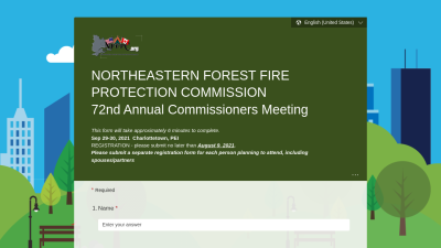 Commission Meeting 2021 Registration Form
