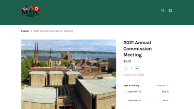 Commission Meeting 2021 Payment Form