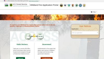 Wildland Fire Application Portal Wildland Fire Application Portal