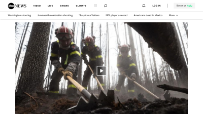 American firefighters on the frontlines battling Canada wildfires 