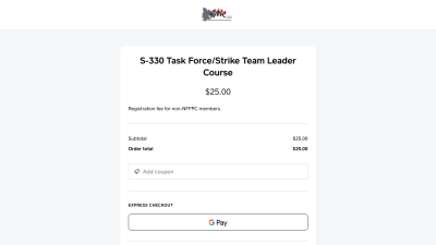 Winter Academy 2021 Payment Form