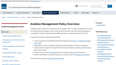 GSA Aviation Management Policy