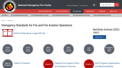 Interagency Standards for Fire and Fire Aviation Operations (Red Book)